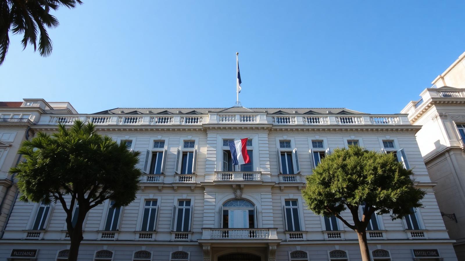 Façade de l'Hôtel de Ville de Nice