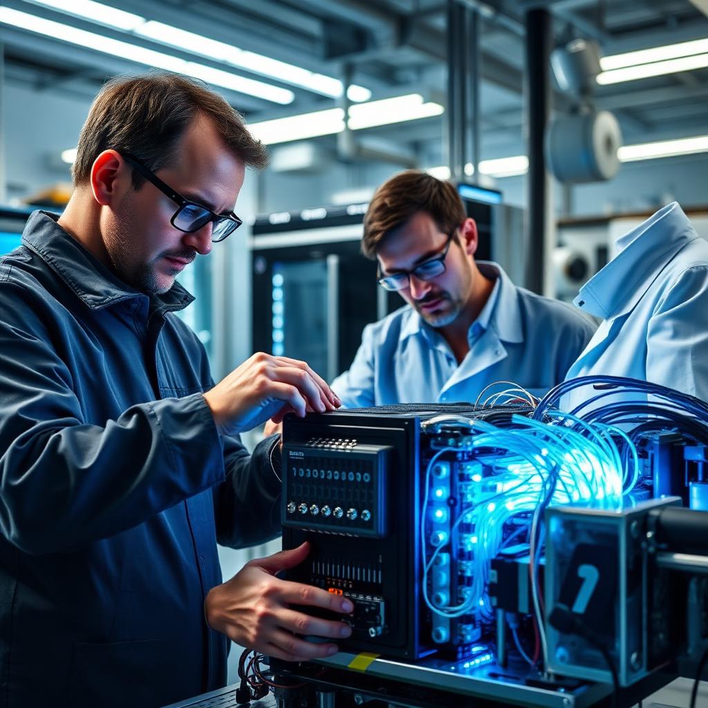 Ordinateur quantique dans un laboratoire de R&D
